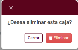 RemoverConfirmación