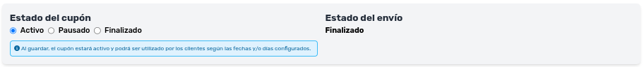 *EstadoCupón