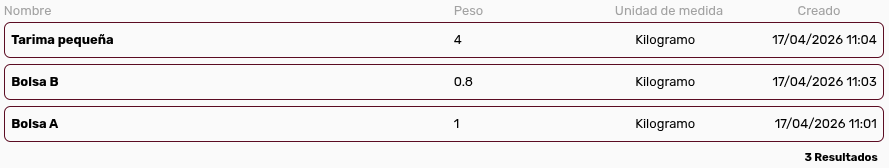 *EmpaquesListado