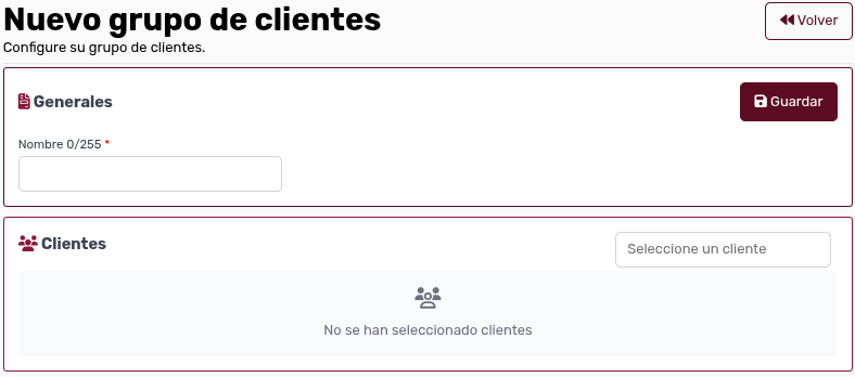 *NuevoGrupoClientes