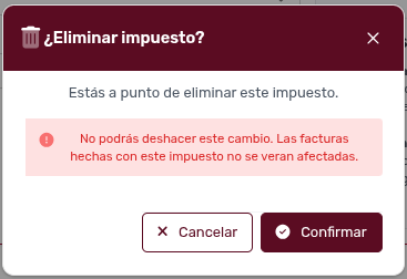 *ImpuestosEliminarModalConfirmación