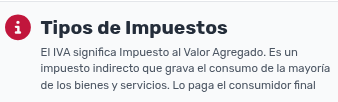 *TipoImpuestoInformación