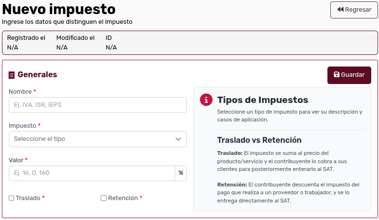 *NuevoImpuesto