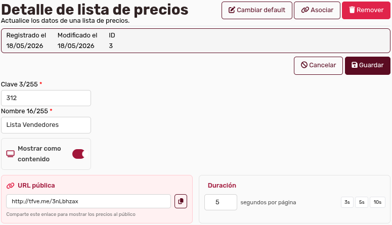 *DetalleURL
