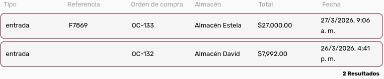 *ListadoHistorial