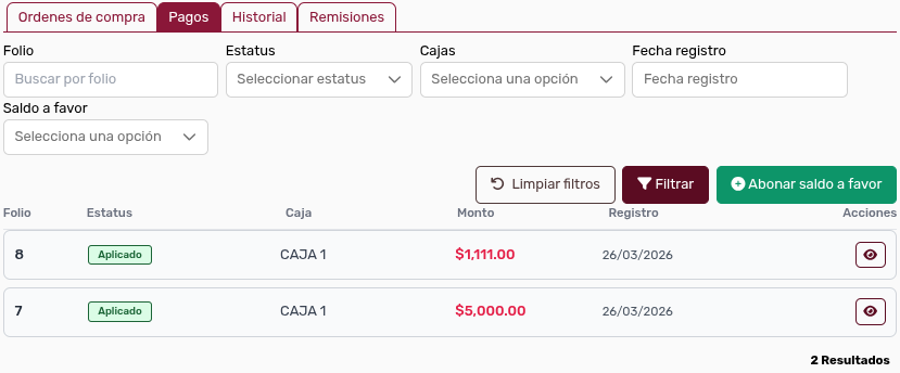 *PestañaPagos