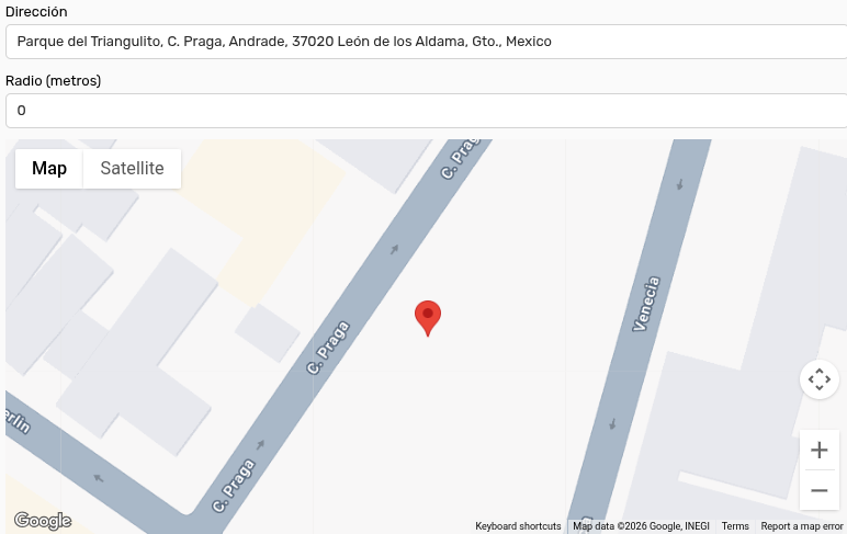 *CampoDirecciónDatosMapa