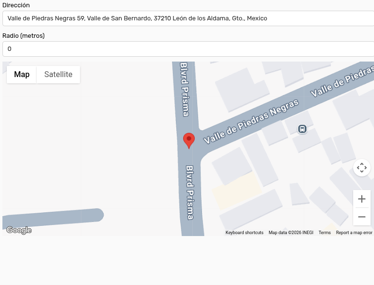 *MapaYDirecciónElegida