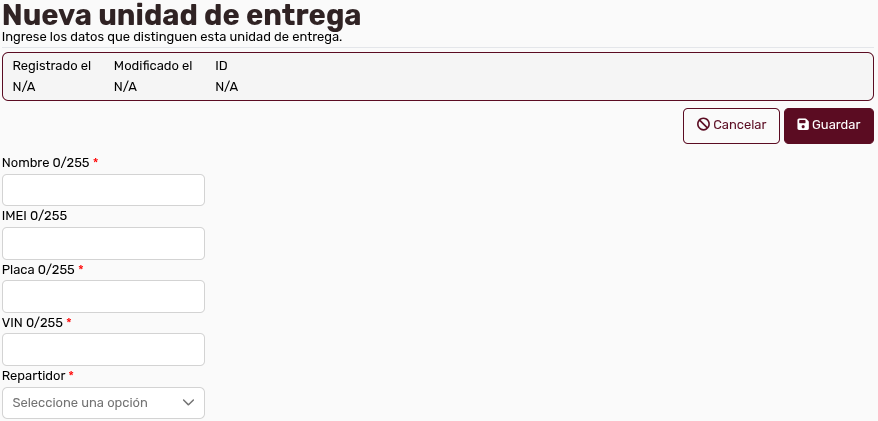 *UnidadesEntrega