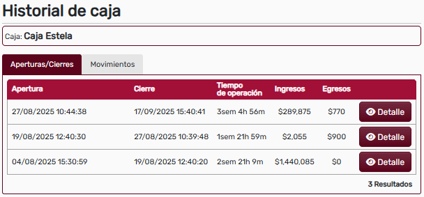 HistorialDeCaja