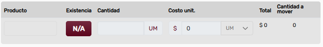 LíneaProductoDeshabilitada