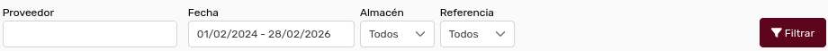 *FiltrosCompras