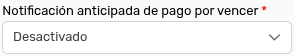 Configuración Cobranza Notificación