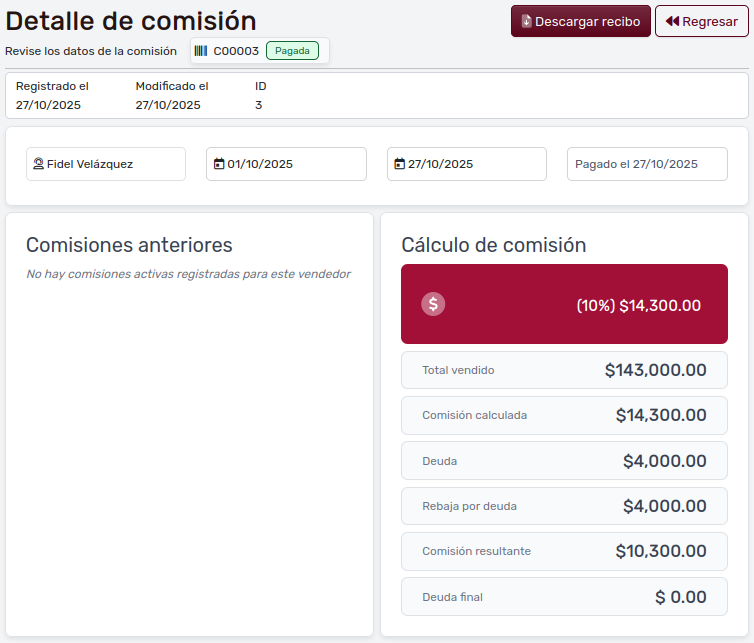 *ComisiónDetalle