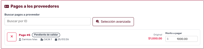 Nueva Dispersión Pago