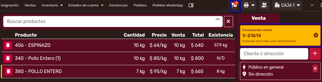 *VentasAbiertasSaraCaja