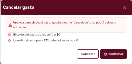 *ModalCancelarGasto