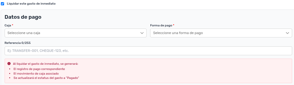 *CampoLiquidarGastoInmediato