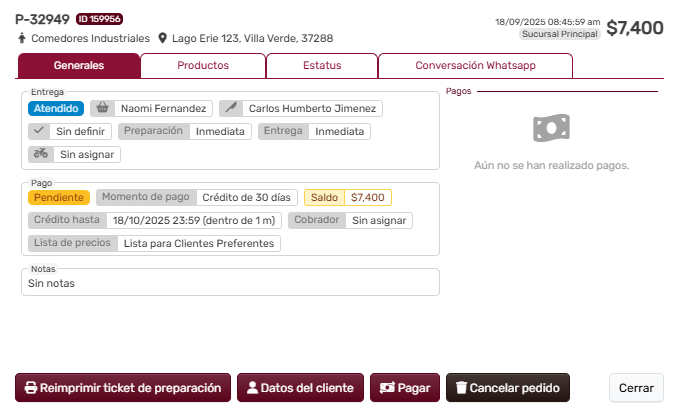 Estatus Atendido
