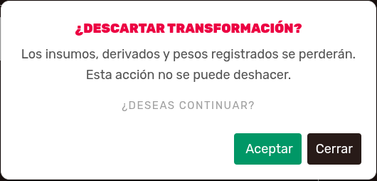 *DescartarModal