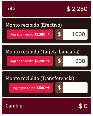 *MontosDiferentes