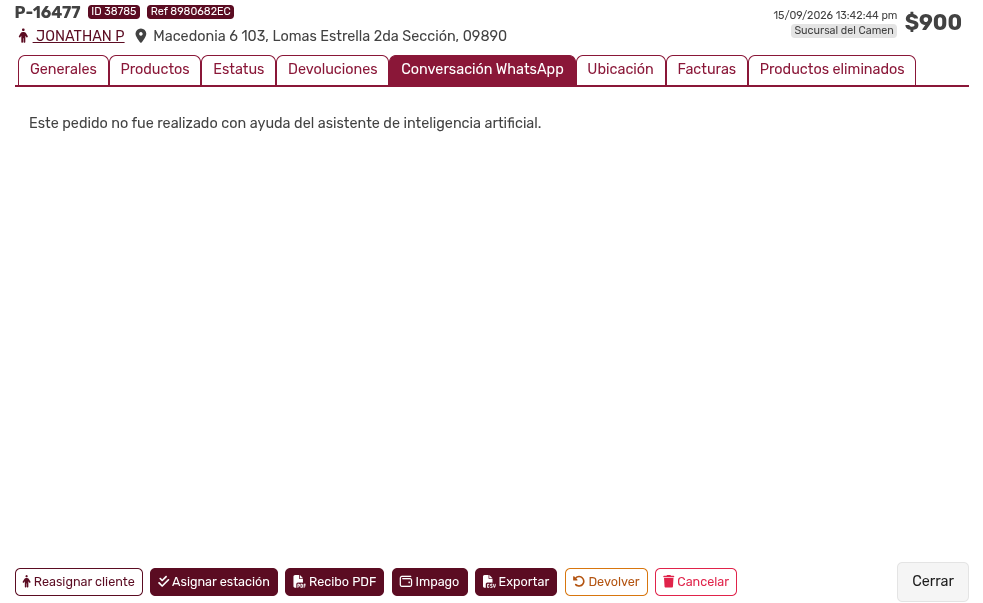 *Pedido.ConversaciónWhatsApp
