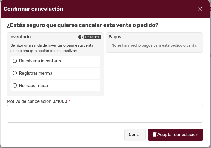 *ModalConfirmarCancelación